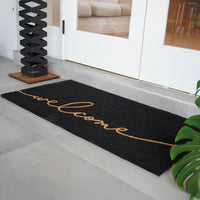 Nocturnal Greeting Natural Coir Doormat - 24x48