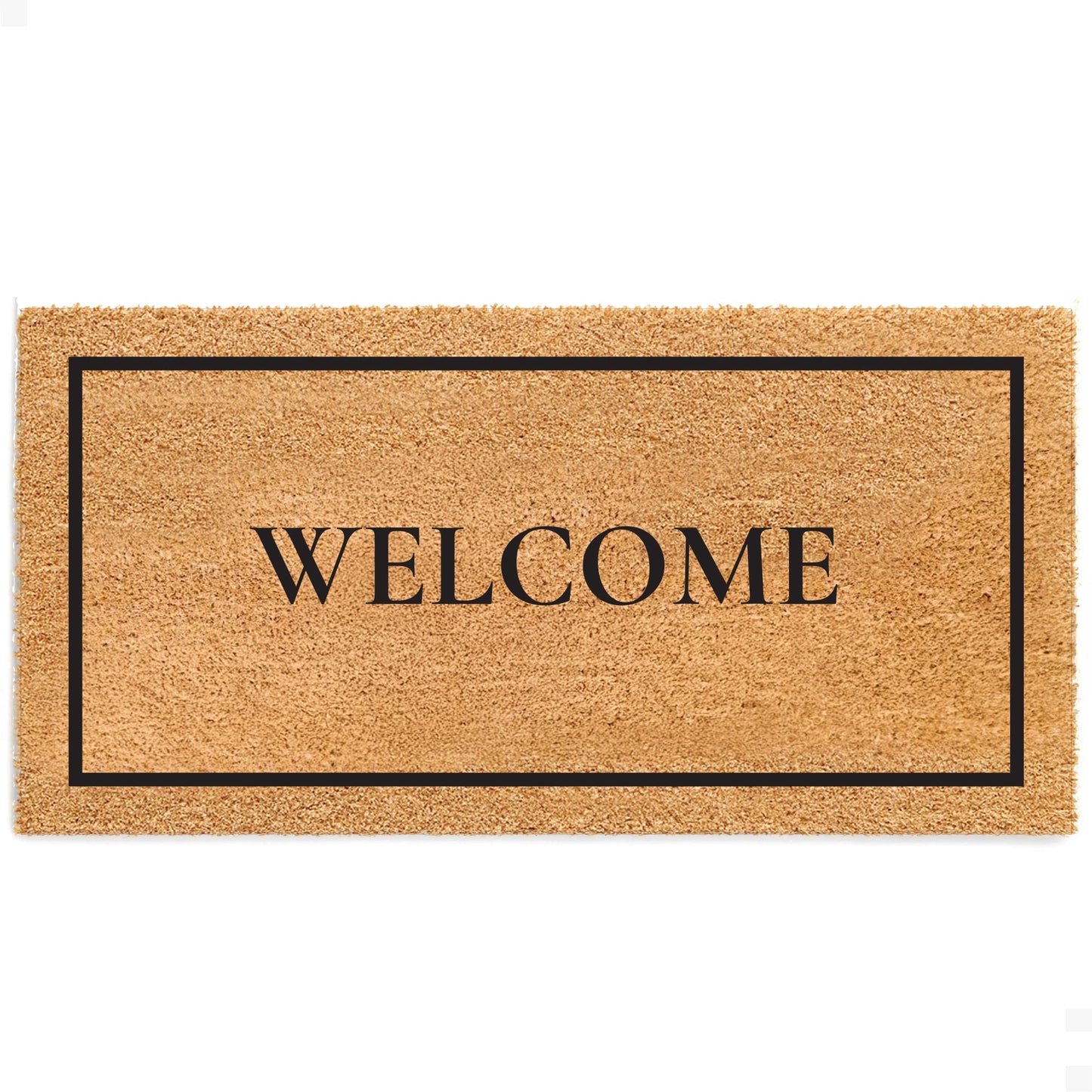 Classic Welcome Natural Coir Doormat - 24x48