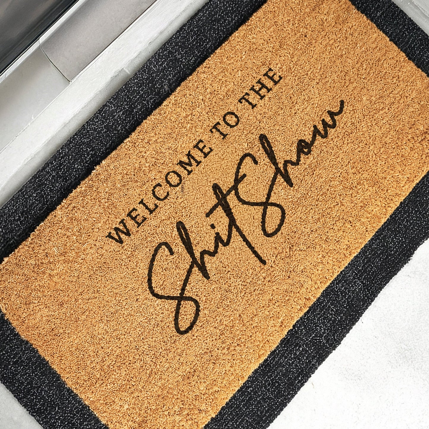 Shitshow Natural Coir Doormat - 24x48