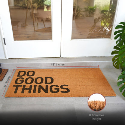 Do Good Things Natural Coir Doormat - 24x48