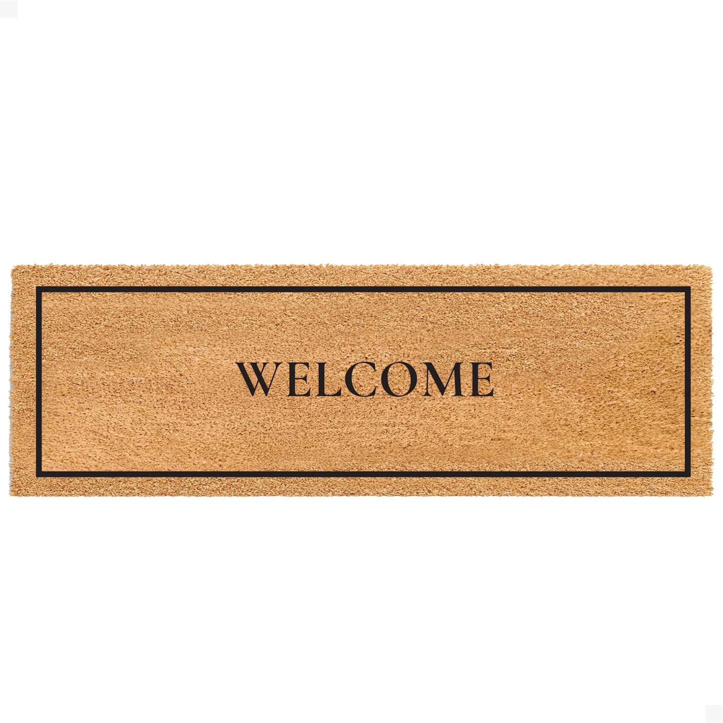 Classic Welcome Natural Coir Doormat - 24x72