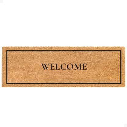 Classic Welcome Natural Coir Doormat - 24x72