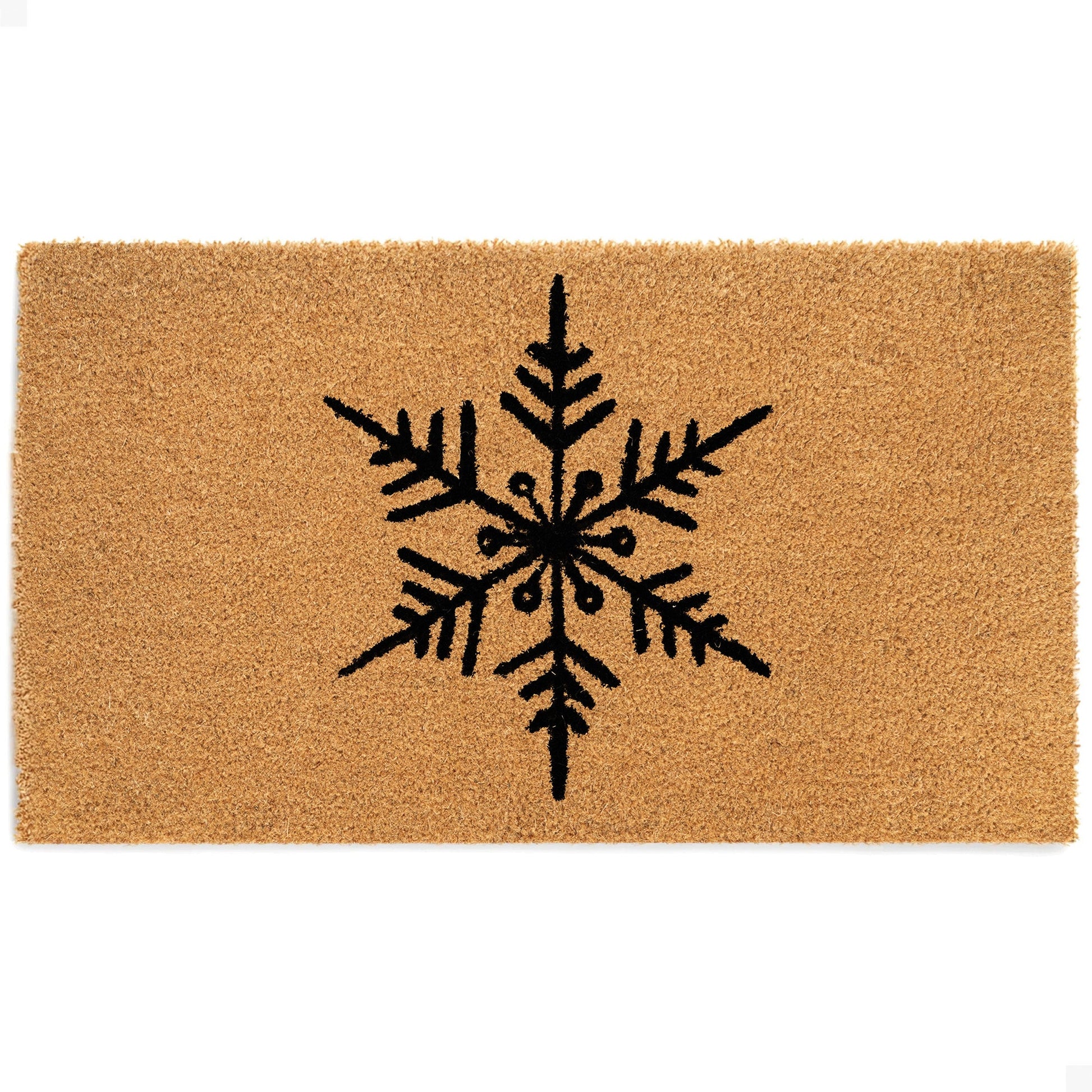 Snowflake Natural Coir Doormat