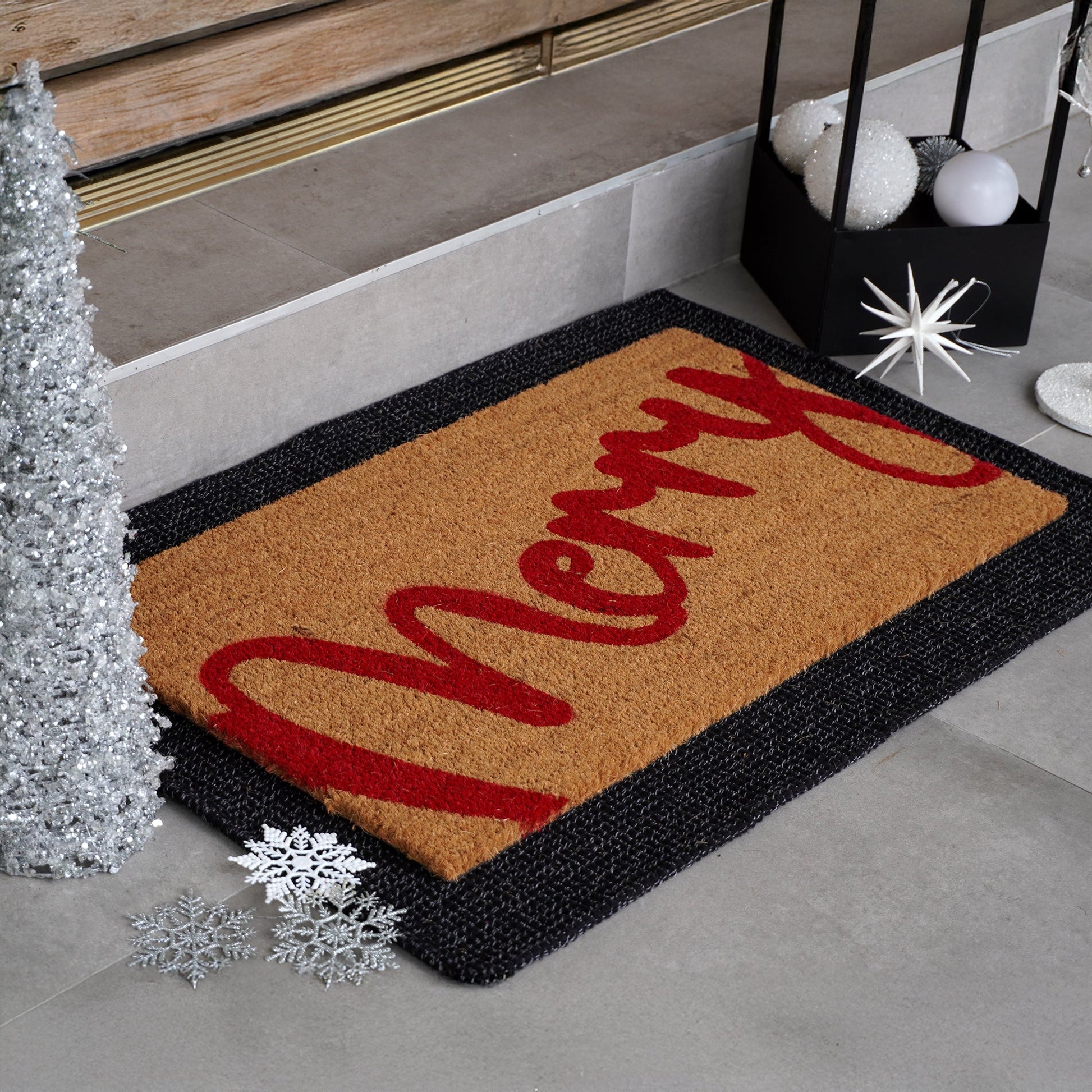 Merry Berry Natural Coir Doormat