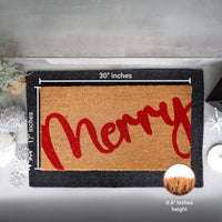 Merry Berry Natural Coir Doormat