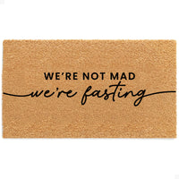 Not Mad, Just Fasting Natural Coir Doormat - 17x30