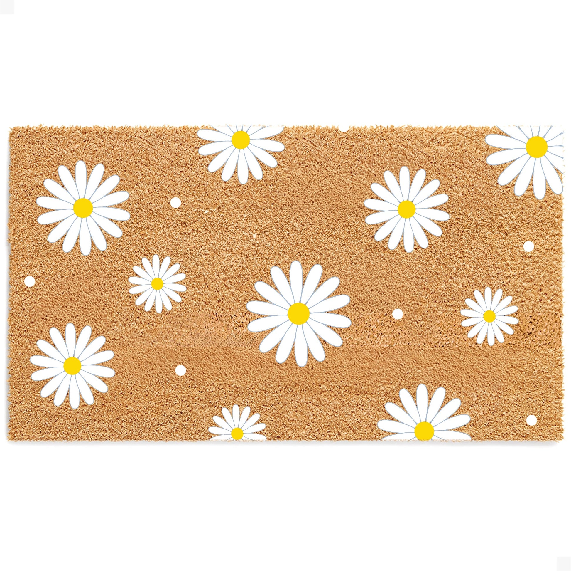 Daisy Day Natural Coir Doormat - 17x30