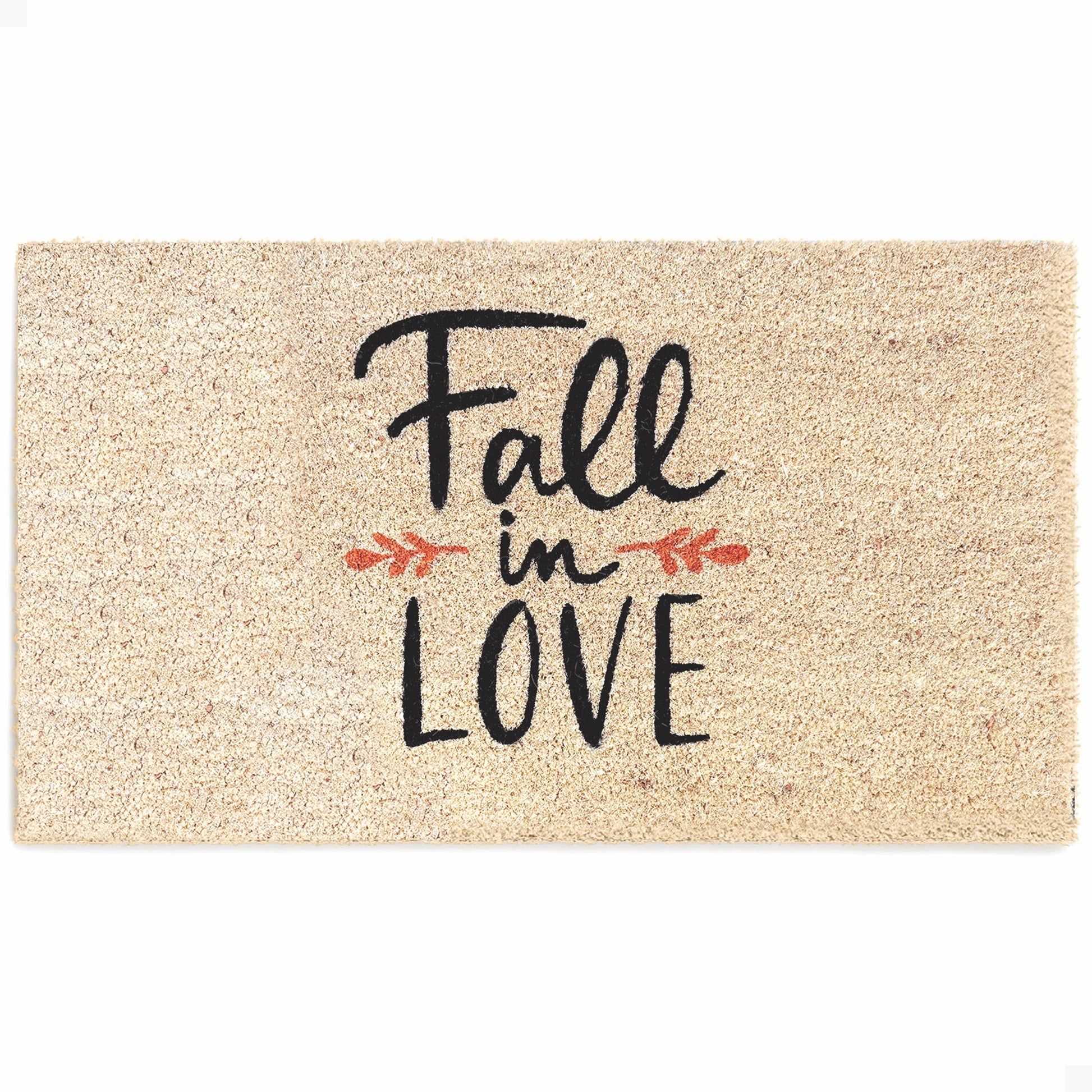 Fall in Love Natural Coir Doormat