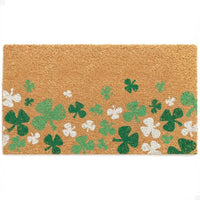 Clover Cascade Natural Coir Doormat - 17x30