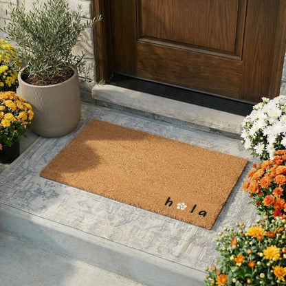 Hola Daisy Natural Coir Doormat - 17x30