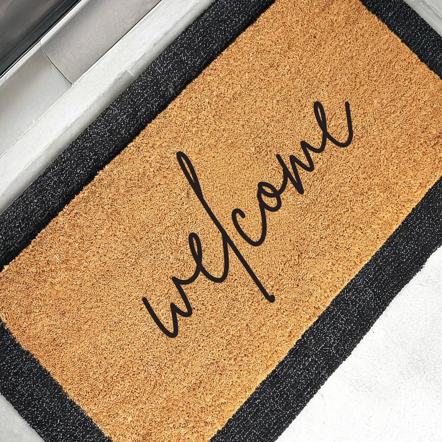 Warm Welcome Natural Coir Doormat - 24x48