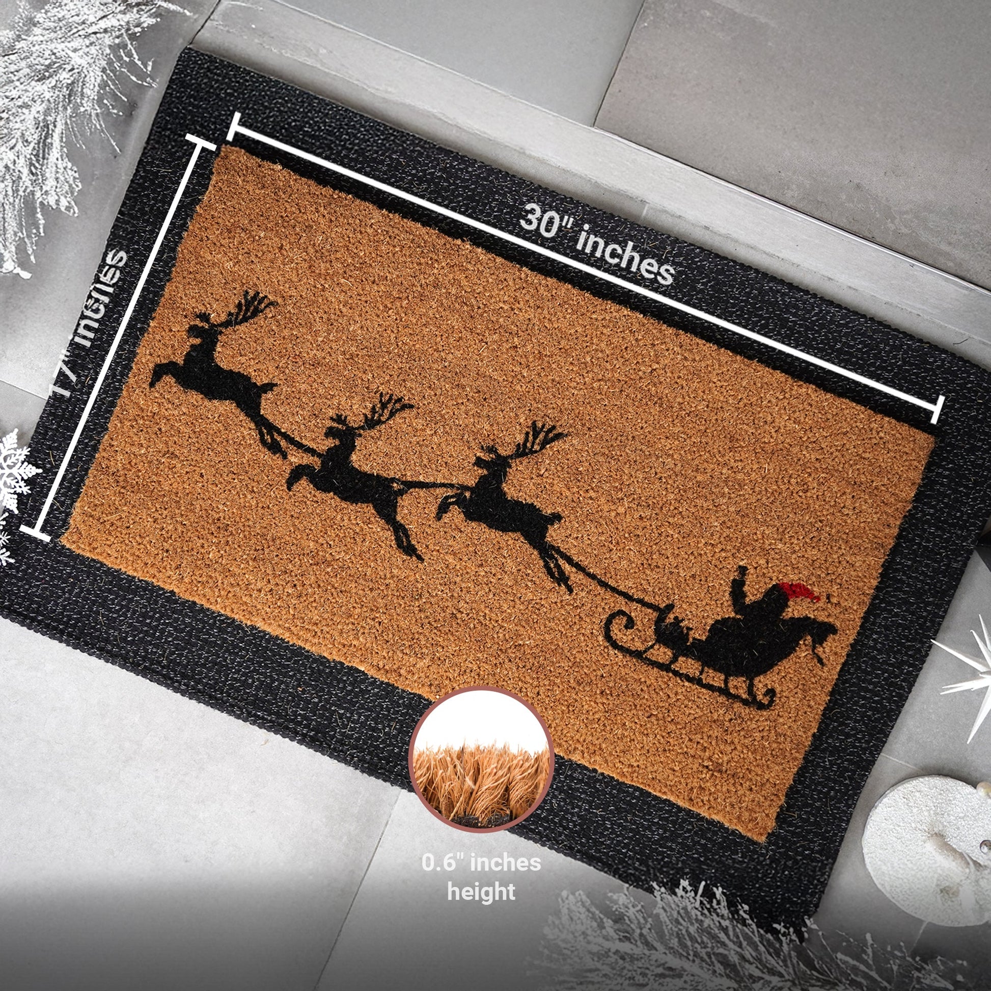 Sleigh Natural Coir Doormat
