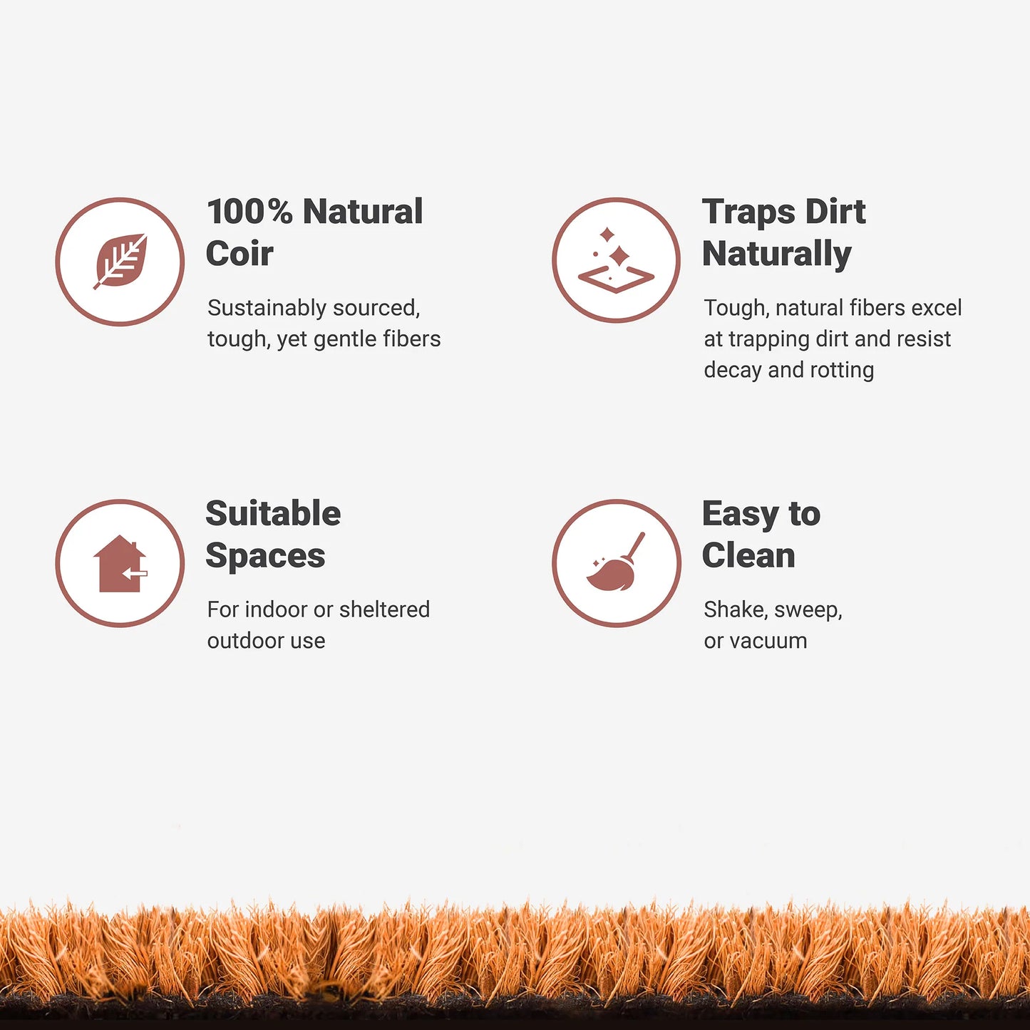 Spooky Natural Coir Doormat
