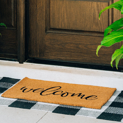 Welcome Natural Coir Doormat