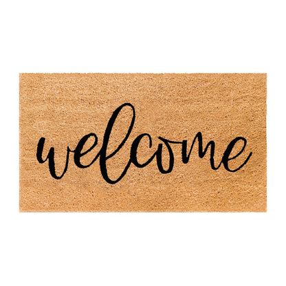 Welcome Natural Coir Doormat