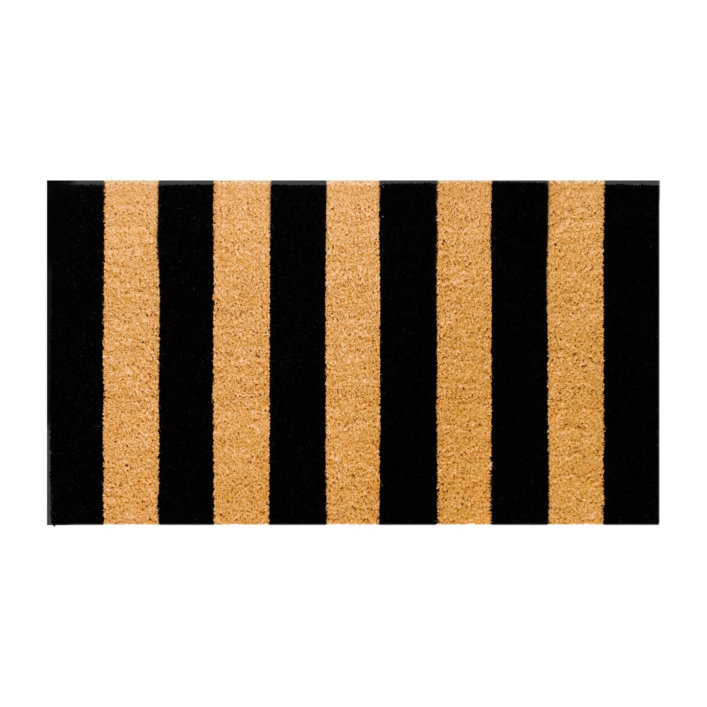 Right Stripes Natural Coir Doormat