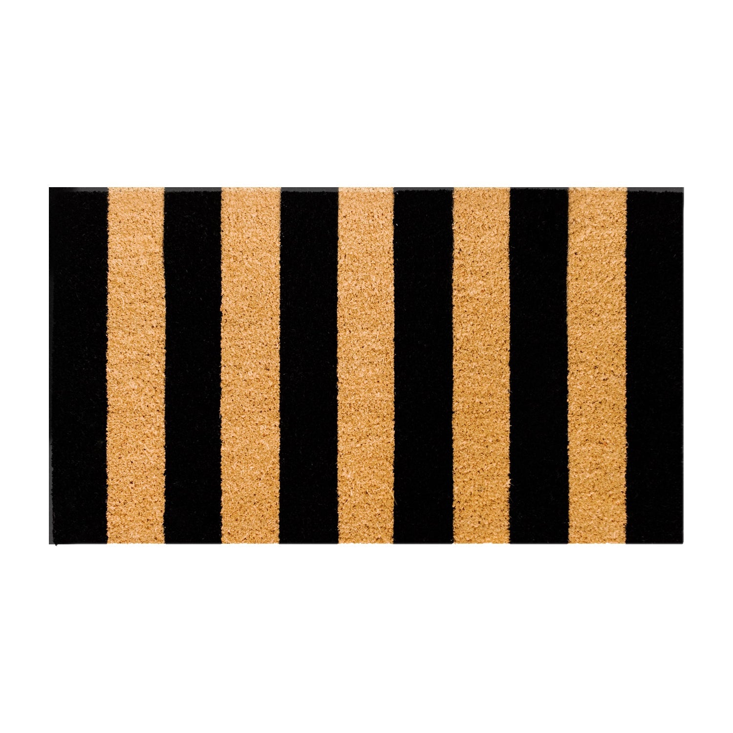 Right Stripes Natural Coir Doormat