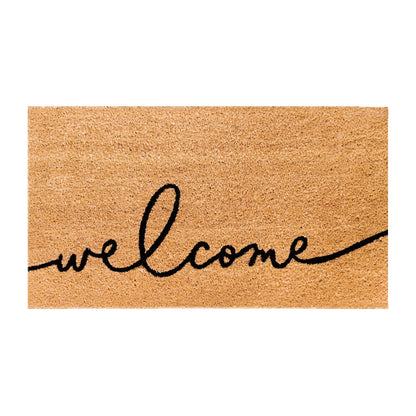 Warm Greeting Natural Coir Doormat