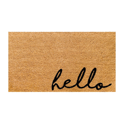 Meet and Greet Natural Coir Doormat