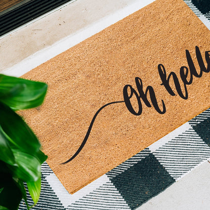 Oh hello Natural Coir Doormat