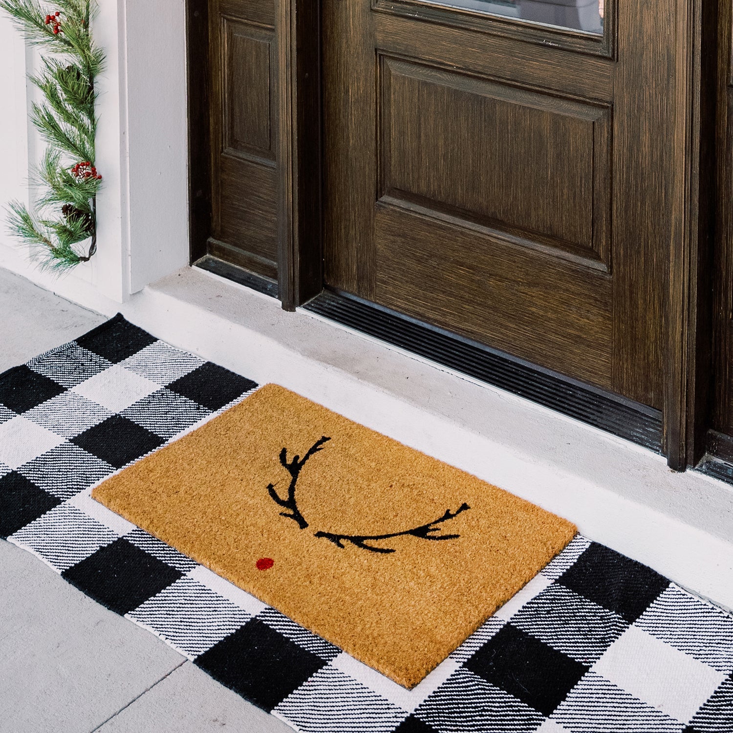 Reindeer Natural Coir Doormat