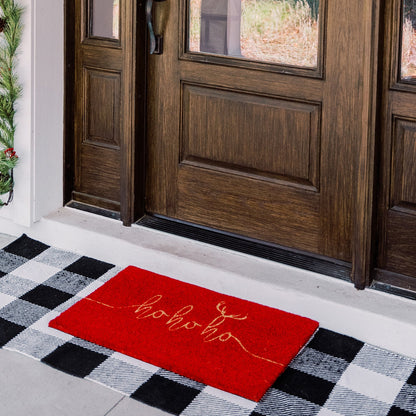 Ho Ho Ho Natural Coir Doormat