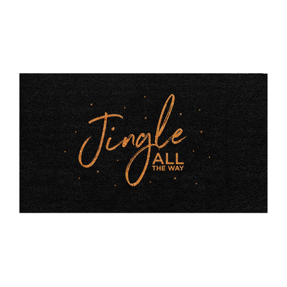 Midnight Jingle Natural Coir Doormat