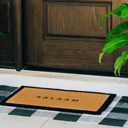 Peaceful Greeting Natural Coir Doormat