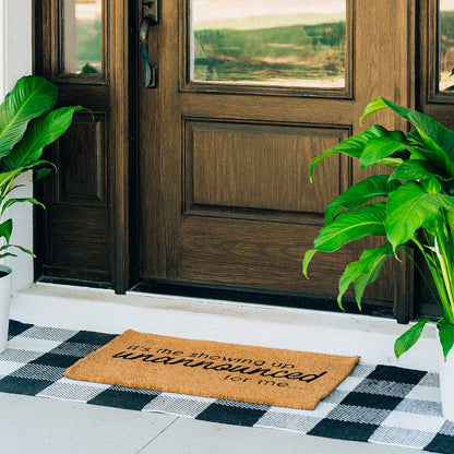 Spur-of-theoment Natural Coir Doormat
