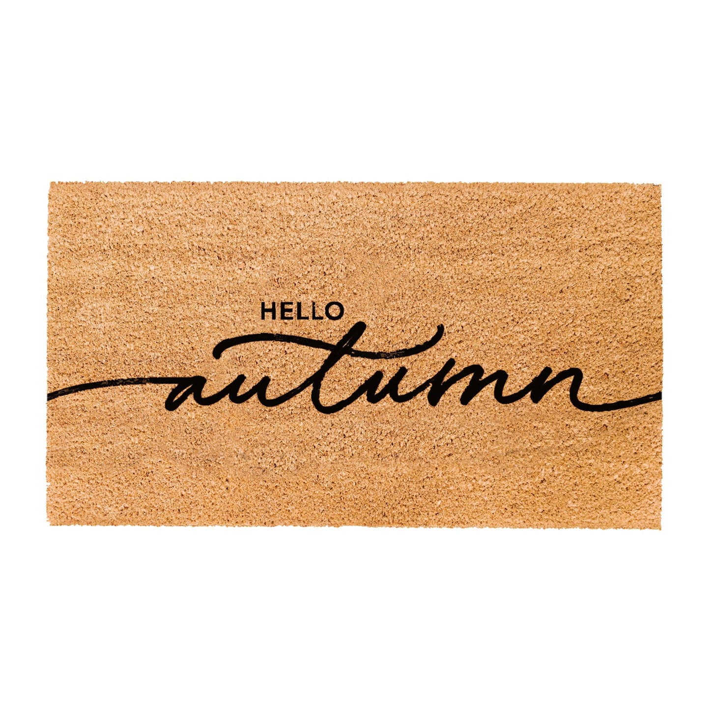 Hello Autumn Natural Coir Doormat