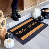 Trick or Treat Natural Coir Doormat