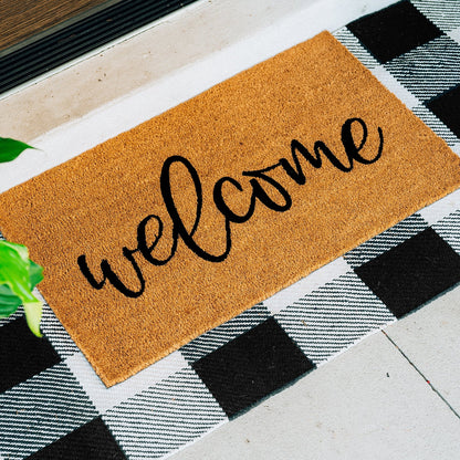 Welcome Natural Coir Doormat