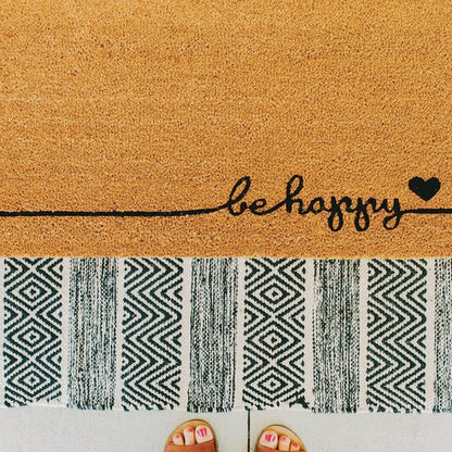 be happy Natural Coir Doormat