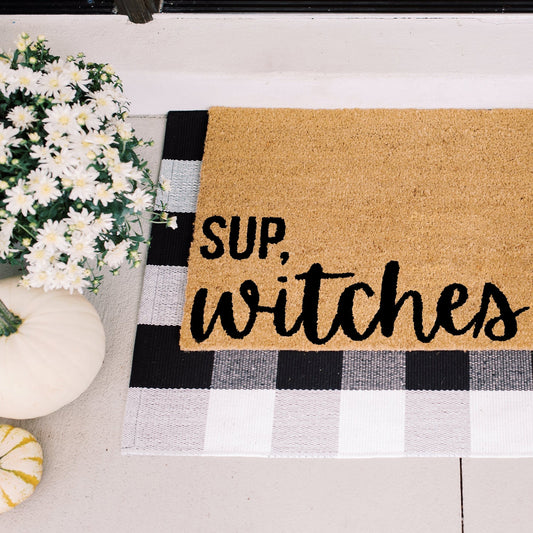 Sup, Witches Natural Coir Doormat