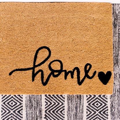 Heart and Home Natural Coir Doormat