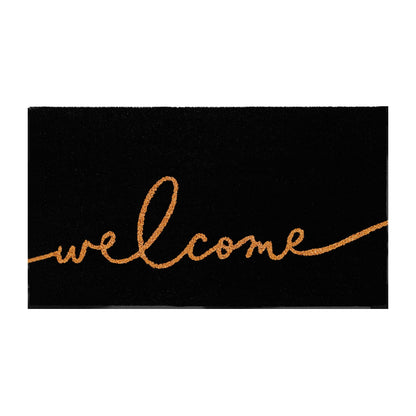 Nocturnal Greeting Natural Coir Doormat