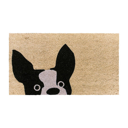 French Bulldog Natural Coir Doormat