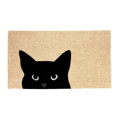 Curious Cat Natural Coir Doormat