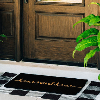 Rustic Greet Natural Coir Doormat