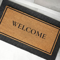 Classic Welcome Natural Coir Doormat - 24x48