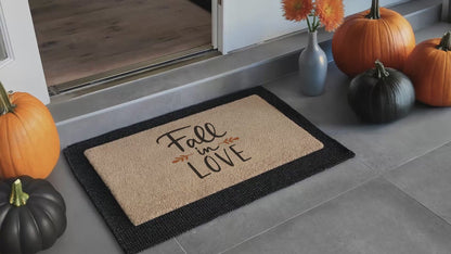 Hello Autumn Natural Coir Doormat