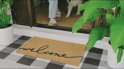 Grand Welcome Natural Coir Doormat