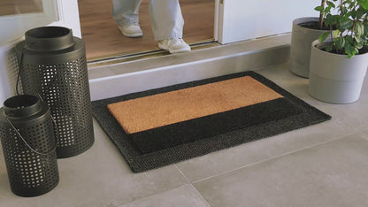 Parallel Charm Natural Coir Doormat