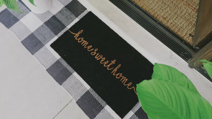 Rustic Greet Natural Coir Doormat