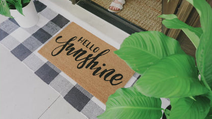 Sunset Palms Natural Coir Doormat
