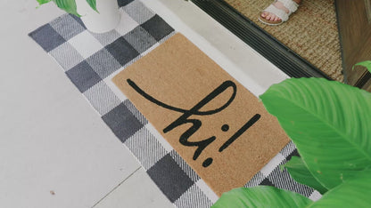 hi! Natural Coir Doormat