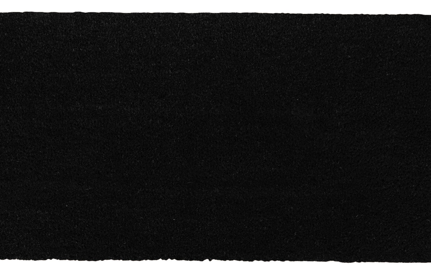 Theodore Magnus Natural Coir Doormat with non-slip backing - 17 x 30 - Outdoor / Indoor - Black