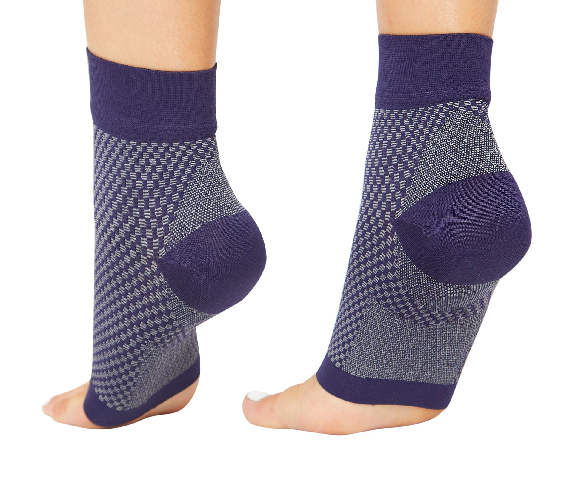 Theodore Magnus Premium Compression Socks for Plantar Fasciitis, Heel - Ankle Foot Sleeves for Everyday and Night Splints Pain Relief Treatment with Arch Support - Navy
